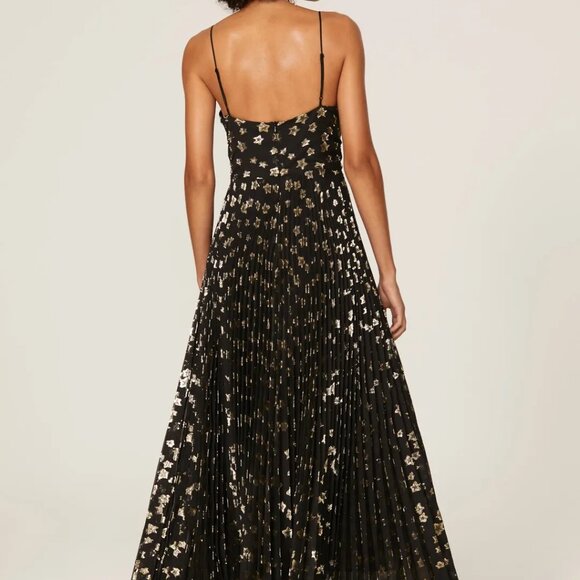 Delfi Collective Aria Gold Star Print Gown - Picture 6 of 9